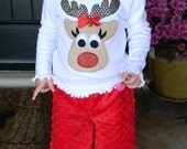 Get Ready for Christmas with...Sassy Reindeer Shirt Only - 0-3m to 8 years