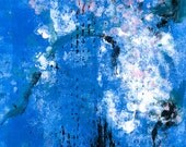 Spring Blossoms - Monotype Painting - Pink Cherry Blossoms