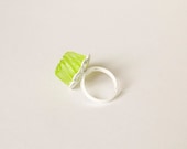 SALE FURTHER REDUCED Dolly Dessert Jelly Ring - Pear Green