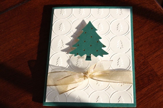 Christmas Cards - Elegant Trees Set of 4