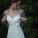 Bridal shrug, Taupe color metallic fabric. rustic wedding accessory, (4-options- shrug, shawl, twisted shawl and a scarf) ready to ship