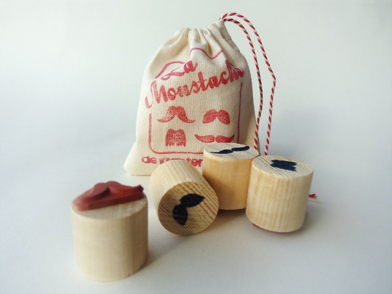 Mustache stamp set 'La Moustache'