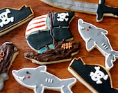 Pirate Set Decorated Sugar Cookies