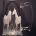 One Engraved/Etched glass Horse design beer mug