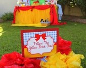 Wizard of Oz- Sign: Follow the Yellow Brick Road - Girls Birthday Party - Krown Kreations Il_170x135