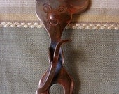 Copper MOUSE BROOCH Handmade Artisan Figural Atomic Rockabilly Pin Mid Century 50s