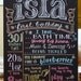 THE ORIGINAL Favorite Things Poster (c) hand-drawn, lowercase name, custom first birthday