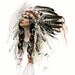 CHIEF HIAWATHA Harrison Fisher Native Indian Vintage Image for Cardmaking Altered Art Mixed Media Digital Download