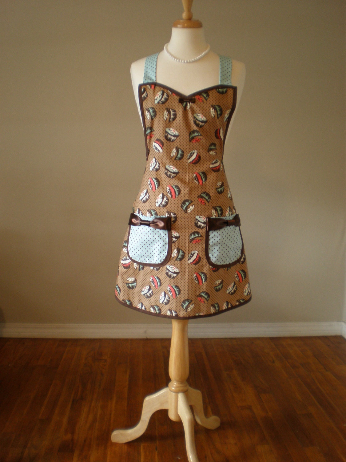 Polka dot Cupcake Apron limited edition