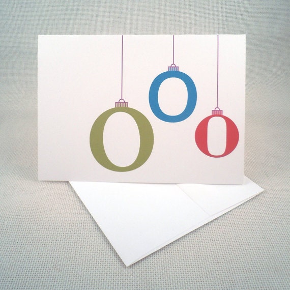O Ornaments 5 X 7 Holiday Greeting Card - Set of 6