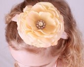 Melon Melody Stretchy Flower Headband: Fits toddler to adult Il_170x135