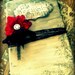 Wedding Guest Book Vintage Elegant Black Red guestbook CUSTOM