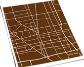 Royal Oak City Map Art Print / Michigan Wall Art Poster / 8x10 Street Map / Choose your  color