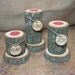 Log Candle Holders Rustic Wedding Decor