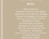 Custom Vintage-Inspired Printable Wedding Programs