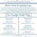 SALE - Custom Printable Double-Sided Wedding Programs
