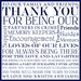 Custom Printable Wedding Thank You Card