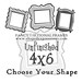 4x6 whimsical picture frame - Unfinished - Choose your shape