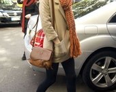 Country Sunset - Celebrity Inspired Burnt Orange Knit Scarf:  Made to Order