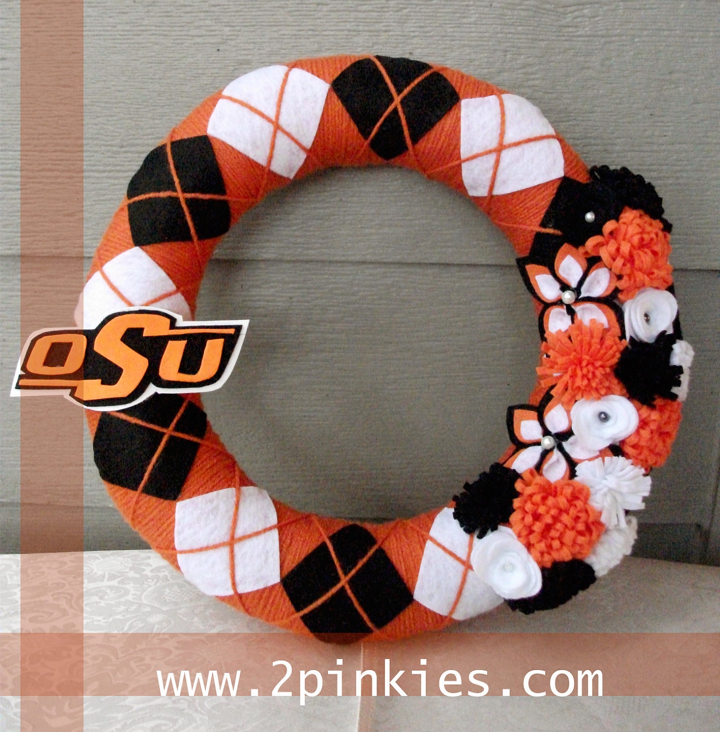 Oklahoma State University Wreath - Cowboys, 14"