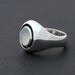 Full Moon - sterling silver ring with moonstone - 7 3/4 or Made to order in your size