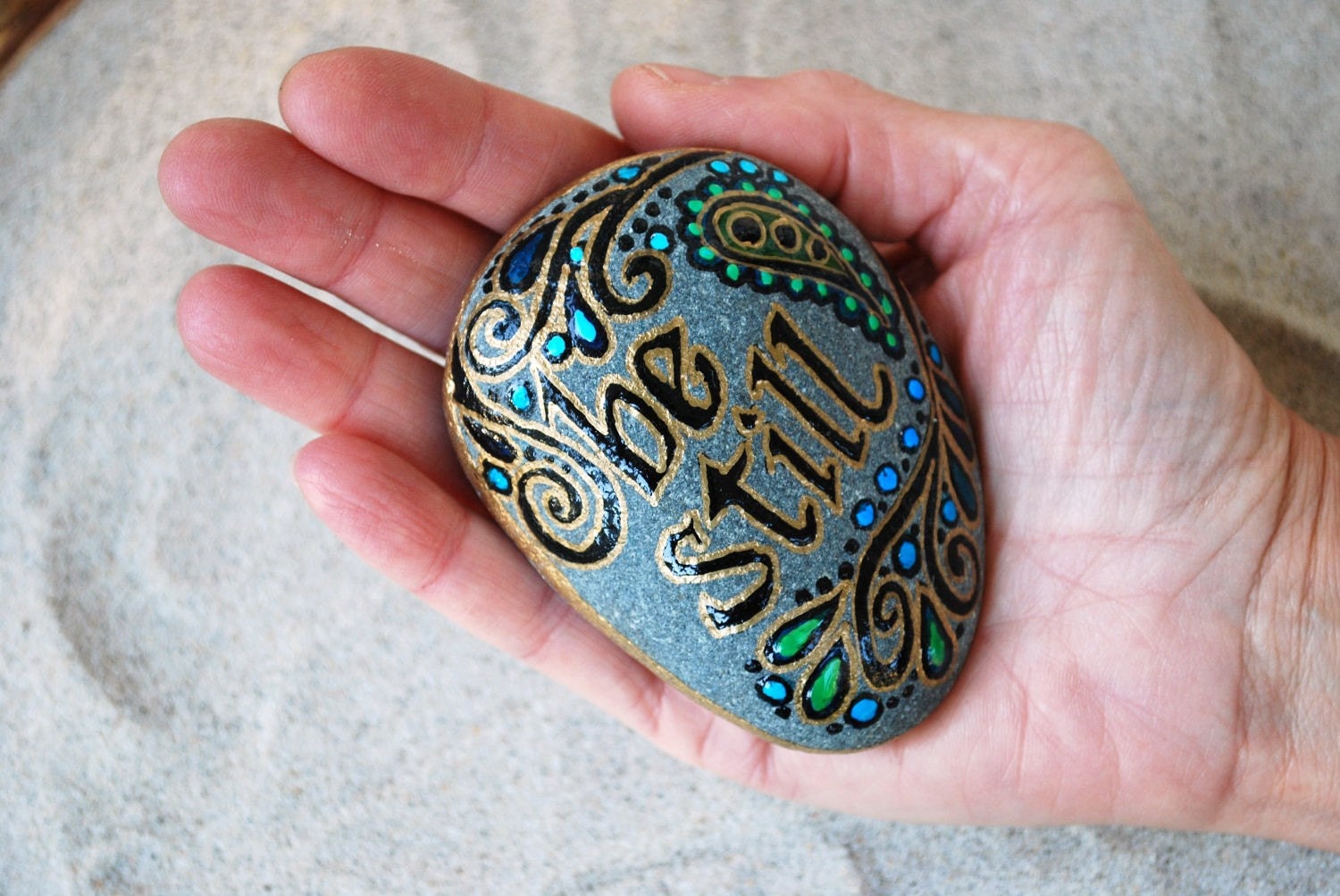 Painted Rock / Be Still / Sandi Pike Foundas / Cape Cod