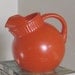 Pop of Color Pitcher / Orange Ball Pitcher From the Eames Era / Mid Century Orange Pitcher
