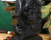 Grim Reaper Black Beeswax Candle