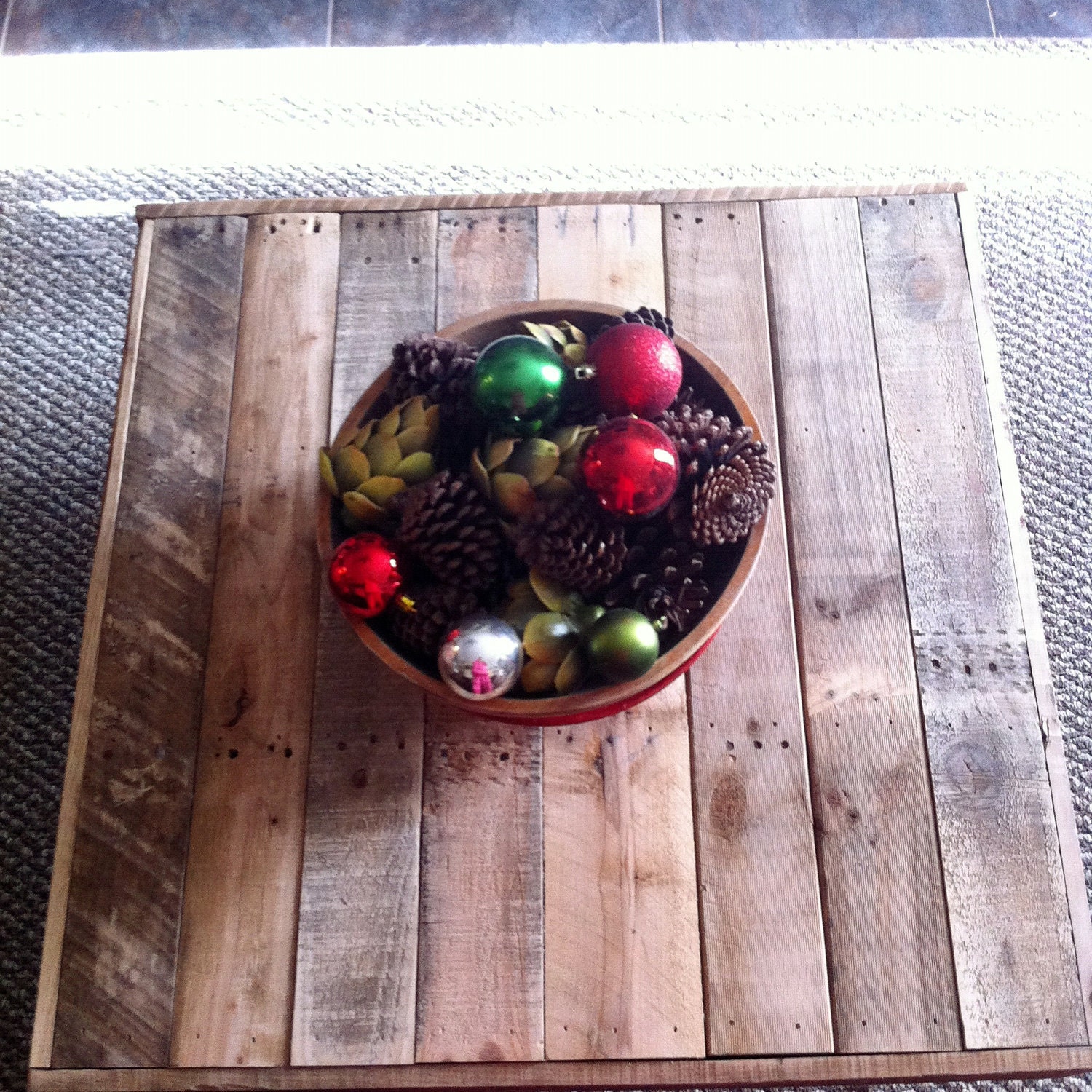 SMALL Reclaimed Barnwood Wood Coffee End Table with steel hairpin legs-Upcycled and modern-upcycled recycled