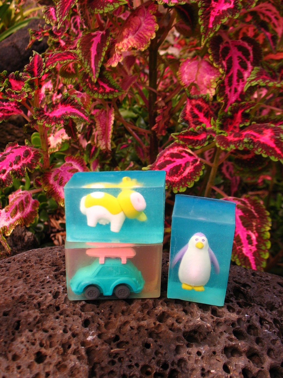 Hawaiian Glycerin Mini Soap with Eraser - Made with Aloha- Gifted to Suri Cruise via The Artisan Group