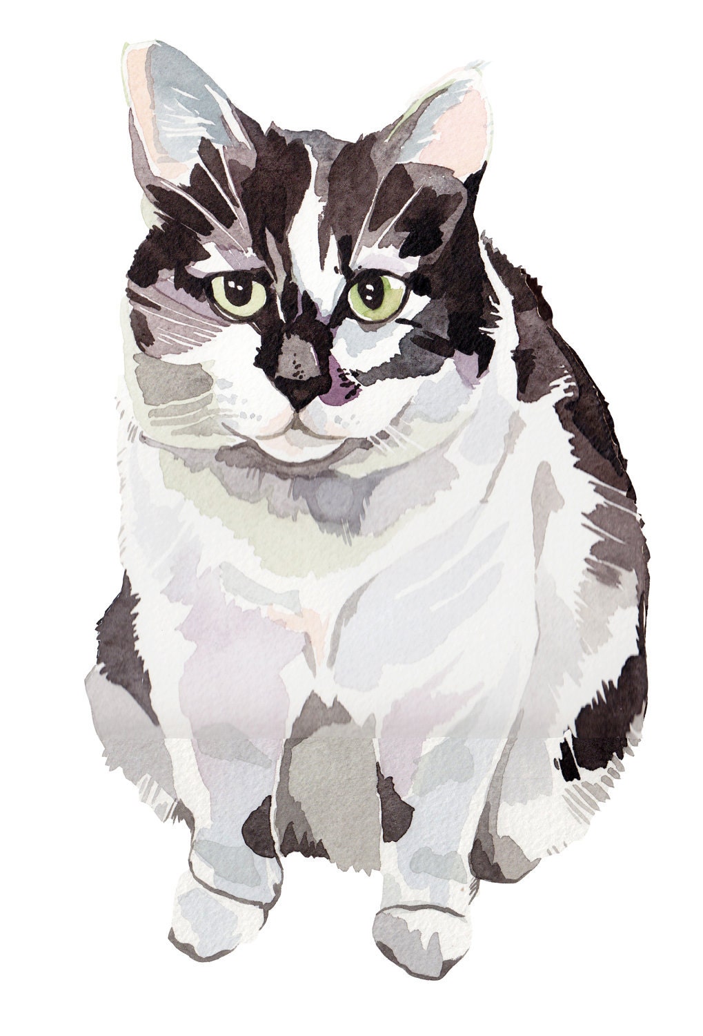 An Original Pet Portrait Painting in Watercolour - Custom made