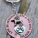 Life is Merrier Handstamped Keychain