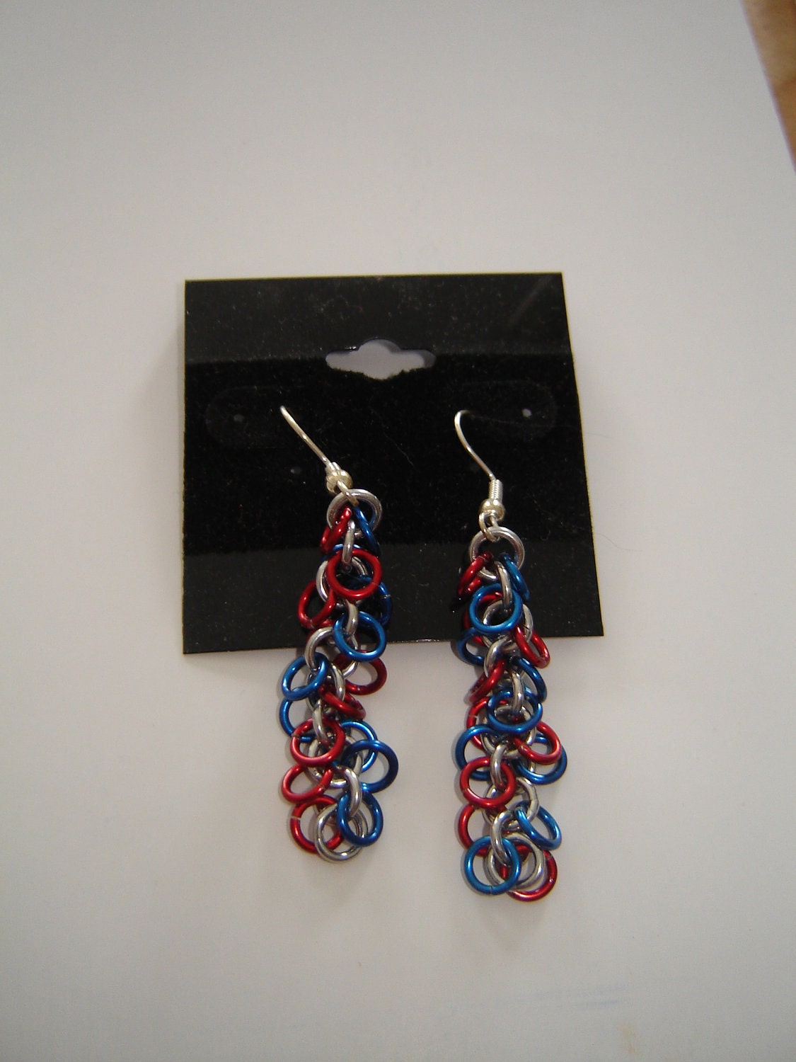 Patriot Chain Earrings (Military Pride)