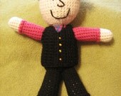 Arthur Shappey -- Cabin Pressure -- crochet doll