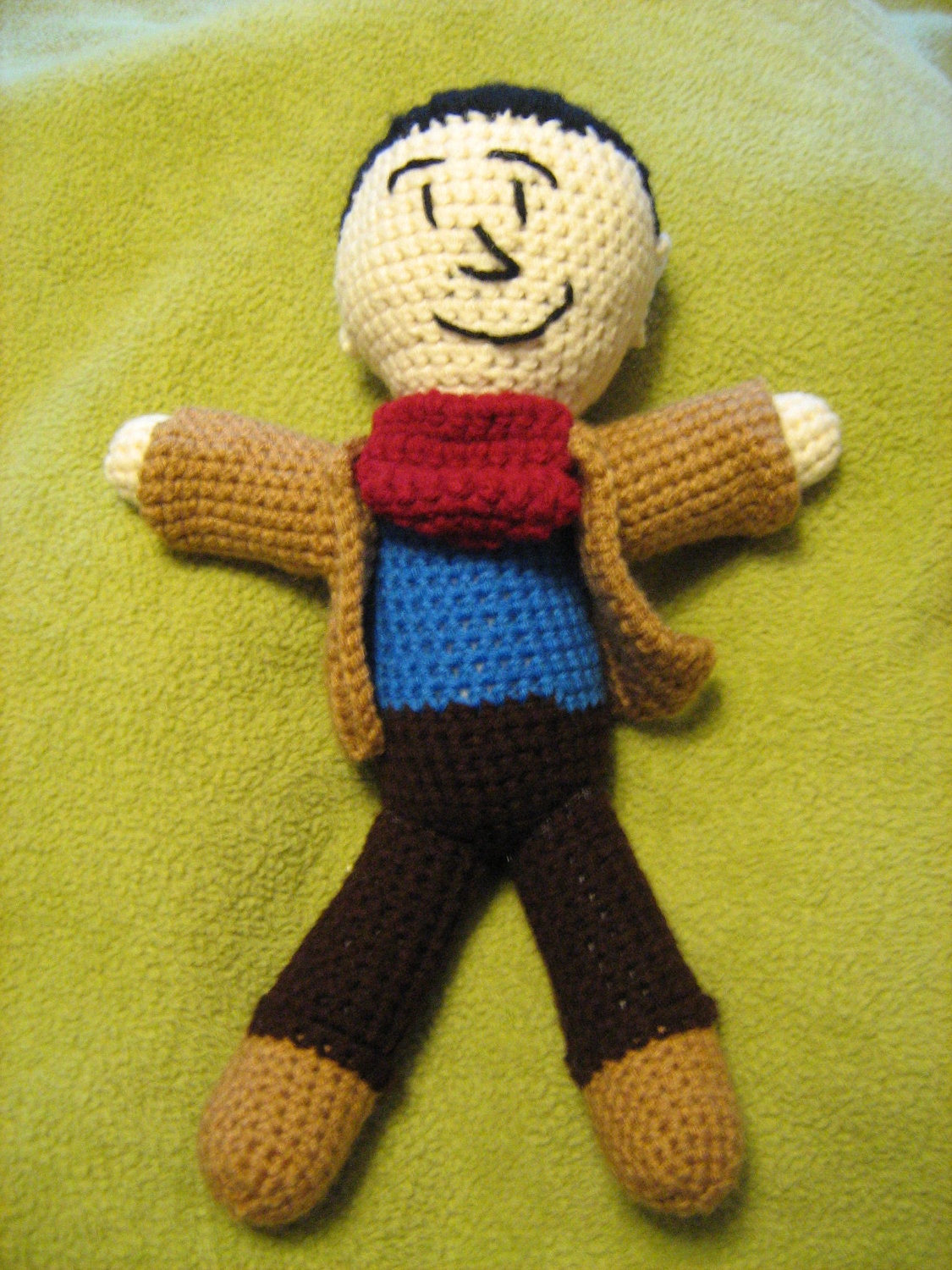 Merlin -- Colin Morgan -- crochet doll