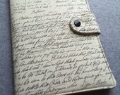 Nexus 7 , Kindle Fire Cover, Kindle cover, Nook, eReader Cover, Book Style, Old Script ..Made to order