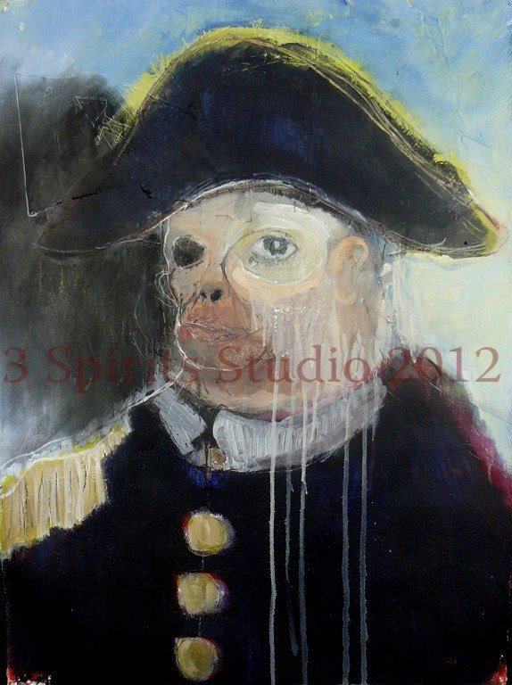 Original Mixed Media Painting - "Mon King"