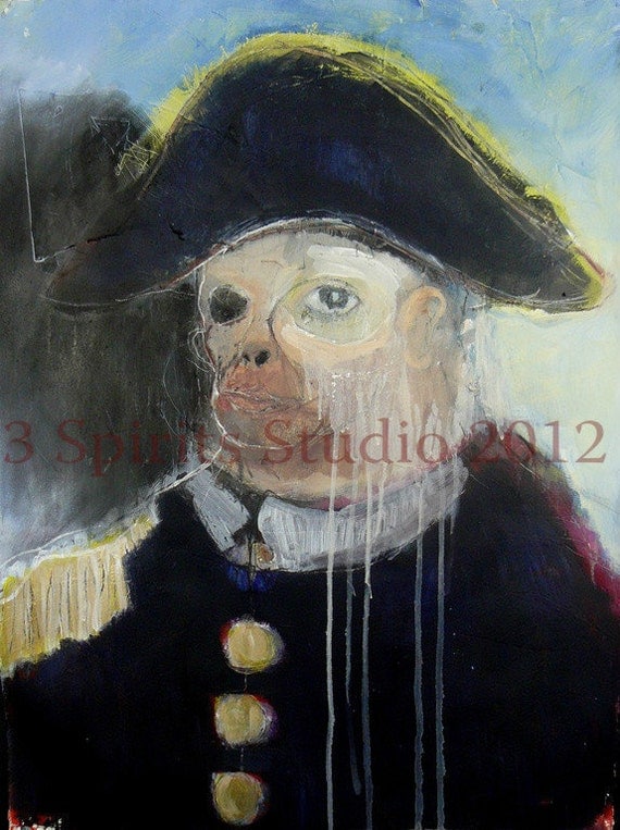 Original Mixed Media Painting - "Mon King"