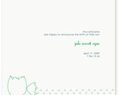 Printable Birth Announcement - Hatched Egg