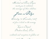 Printable Wedding Invitation Set (invite, rsvp, thank you) Hand Script 1