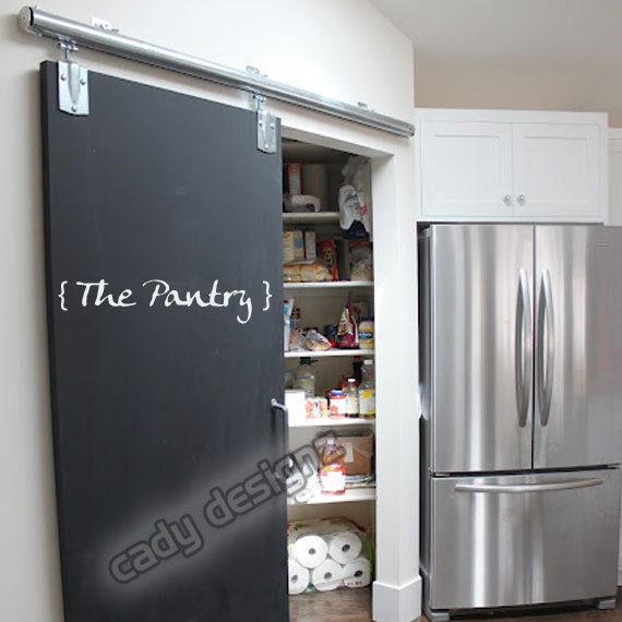 Pantry Kitchen Wall Decal Decor Door Sticker Label by CadyDesignz