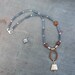 Artisan, Handcrafted, Blue Kyanite with Sterling Silver, Copper and Freshwater Pearl Necklace