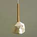Leather Stem Hanging Light - Single Globe Pendant