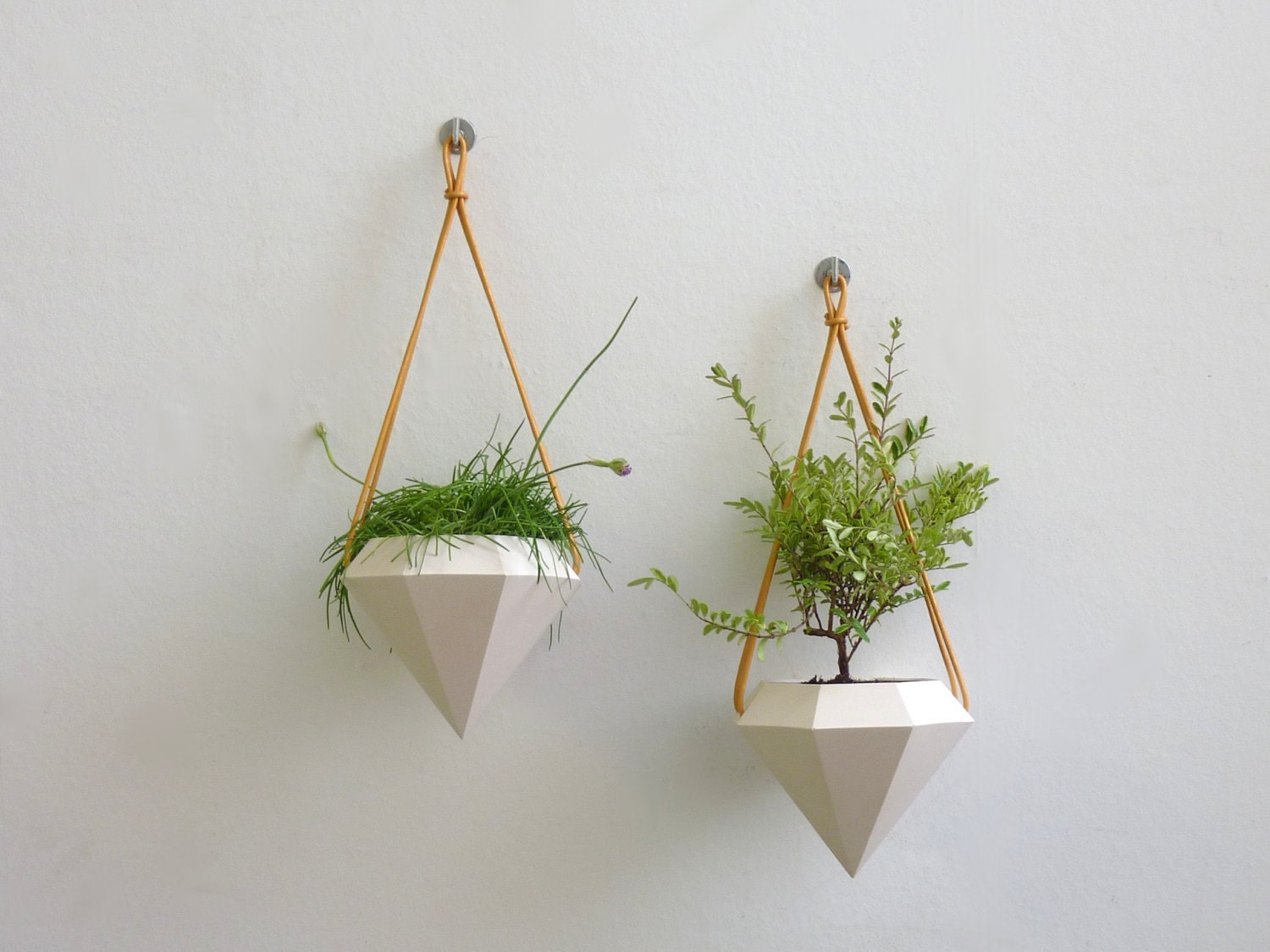 Diamond Hanging Planter - Pair