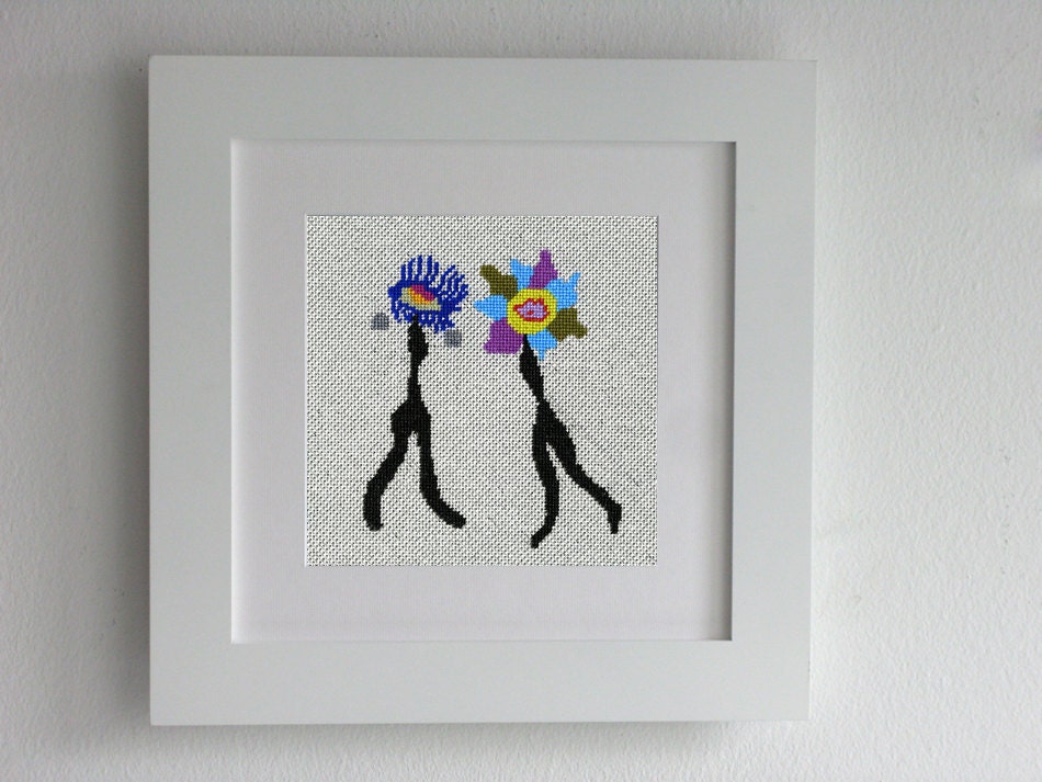 Big Eye Art, Silhouette, Print Illustration, Mod, Surreal Art