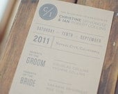 Kraft Ceremony Program for Weddings (Custom)
