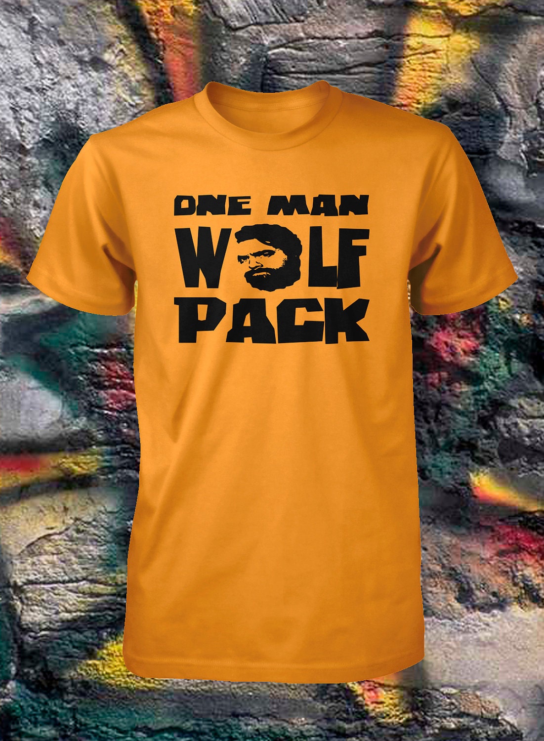 One Man Wolfpack Shirt Funny T Shirt Sizes Small Medium Large Xlarge