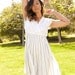 vintage 70's pleated disco dress