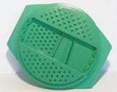 Vintage Seafoam Round Tubberware Bowl and Grater