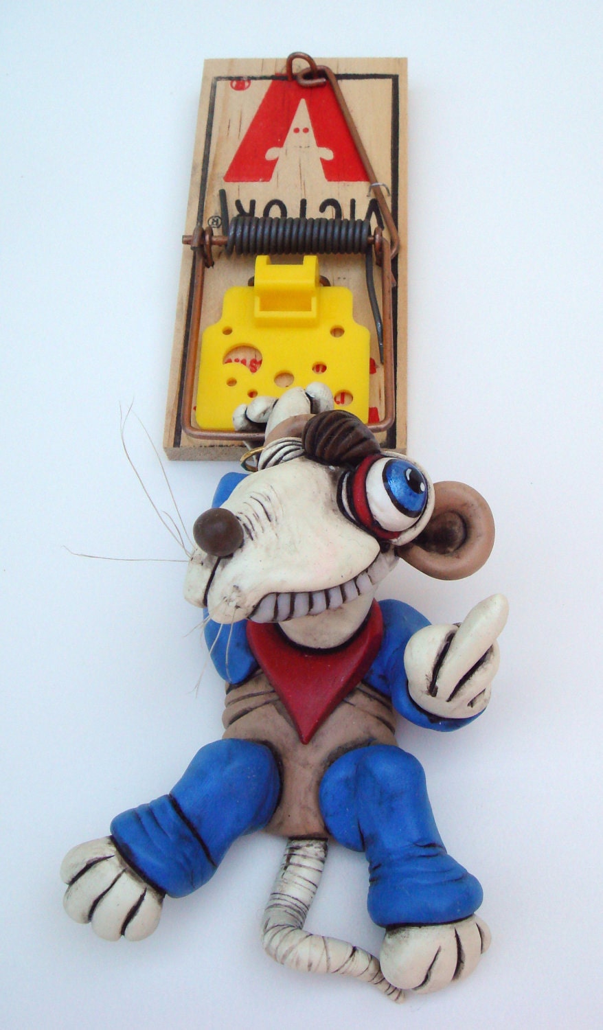 Rat Mouse Trap "The Last Act of Defiance" Christmas, Wedding Grooms, Stocking Stuffer, Rodent